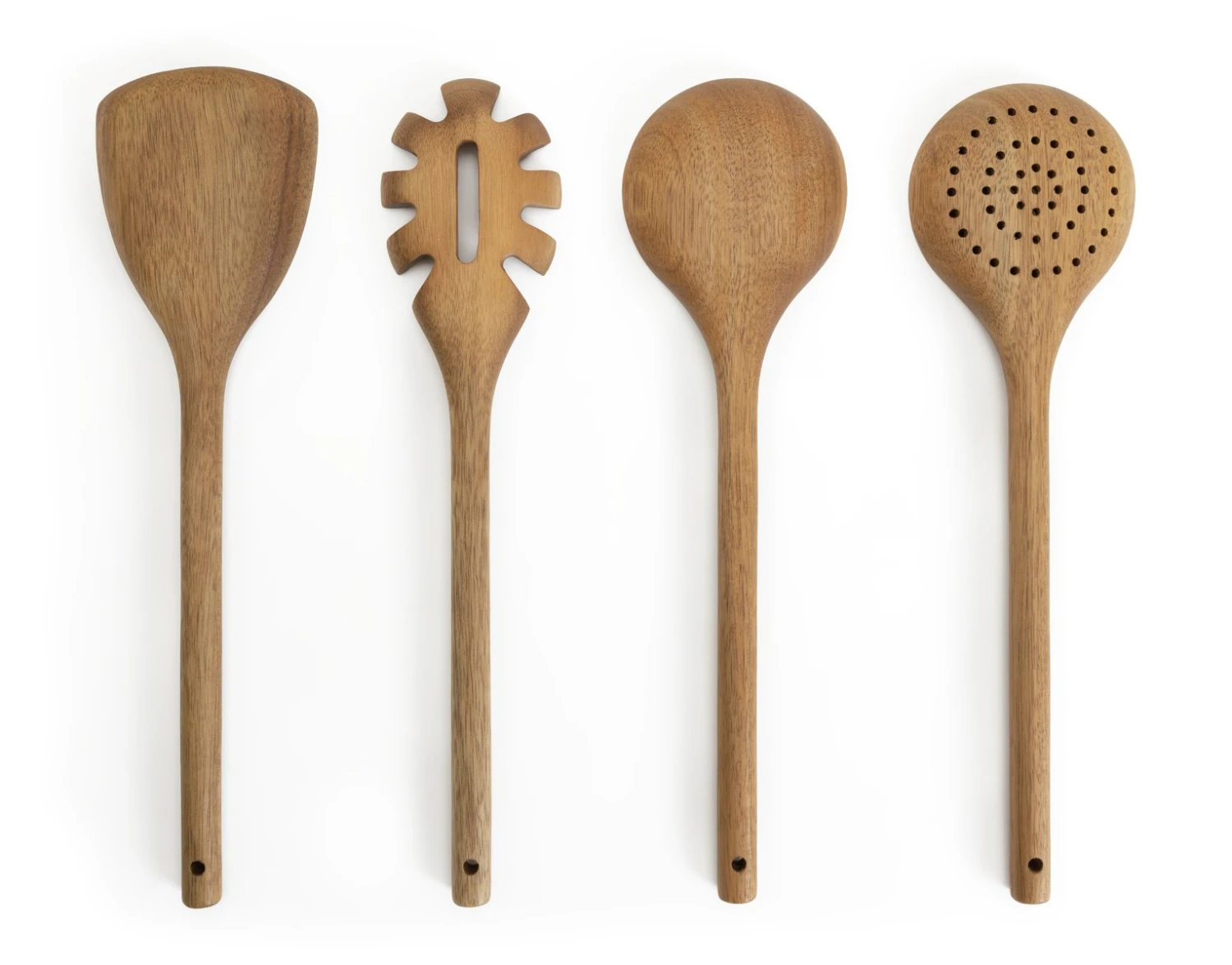 Habitat Global 4 Piece Wooden Utensils Set - Natural 3 Habitat Global 4 Piece Wooden Utensils Set - Natural