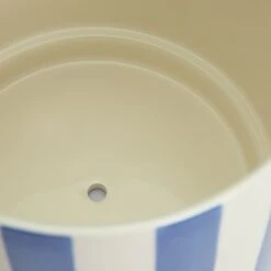 Habitat Blue Stripe Ceramic Planter -Bedding Promotion Store 2018155 R Z005A