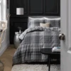 Habitat Grey Brushed Check Bedding Set - Single -Bedding Promotion Store 2019350 R Z001A