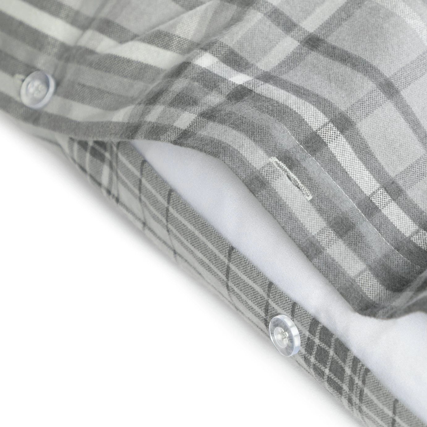 Habitat Grey Brushed Check Bedding Set - Single 8 Habitat Grey Brushed Check Bedding Set - Single - Image 6