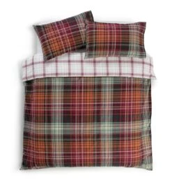 Habitat Red Brushed Check Bedding Set - Single -Bedding Promotion Store 2019408 R Z002A