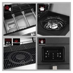 LANDMANN Fryton CooK 4 Burner Gas BBQ With 3.5l Air Fryer 14 LANDMANN Fryton CooK 4 Burner Gas BBQ With 3.5l Air Fryer -Bedding Promotion Store 2061717 R Z009A