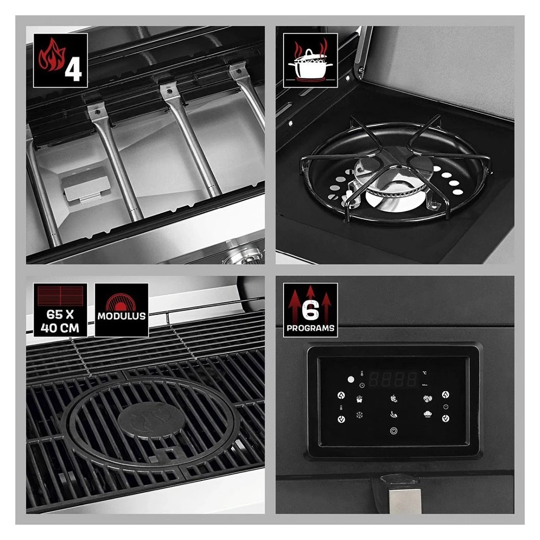 LANDMANN Fryton CooK 4 Burner Gas BBQ With 3.5l Air Fryer 8 LANDMANN Fryton CooK 4 Burner Gas BBQ With 3.5l Air Fryer - Image 6