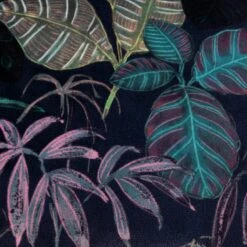 Habitat Botanical Print Velvet Cushion - Multi - 43x43cm -Bedding Promotion Store 2062840 R B001