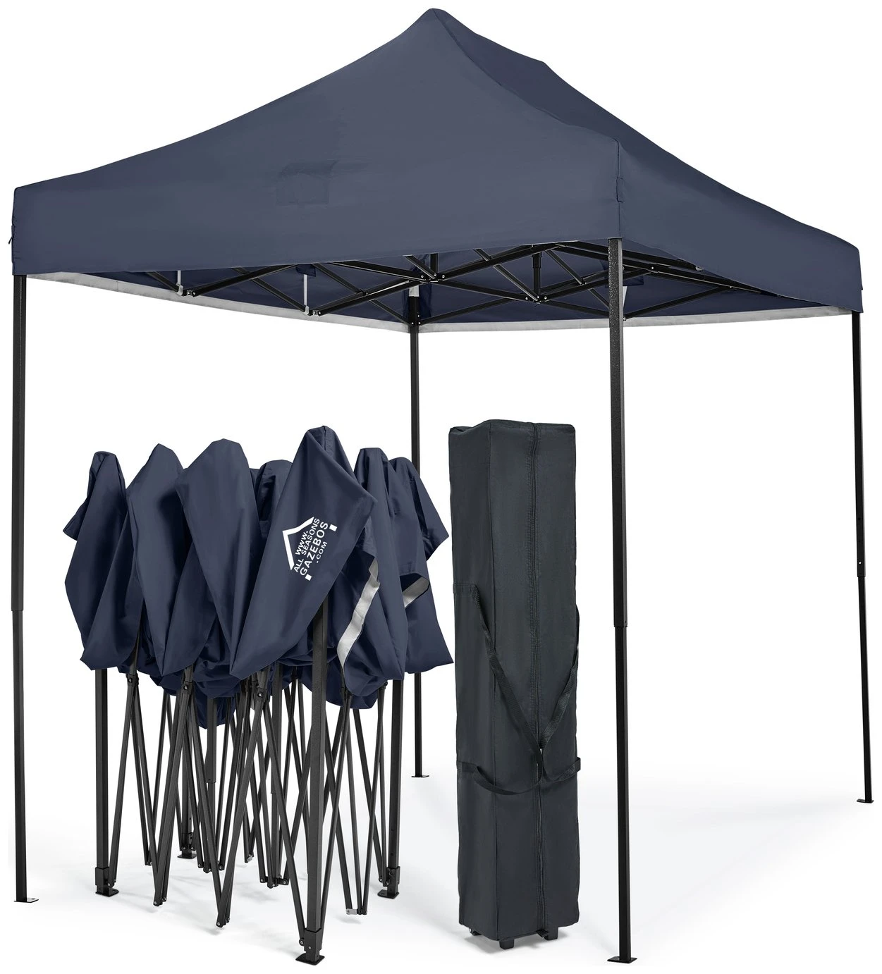All Seasons 3m X 2m Garden Pop Up Gazebo - Navy Blue 3 All Seasons 3m X 2m Garden Pop Up Gazebo - Navy Blue