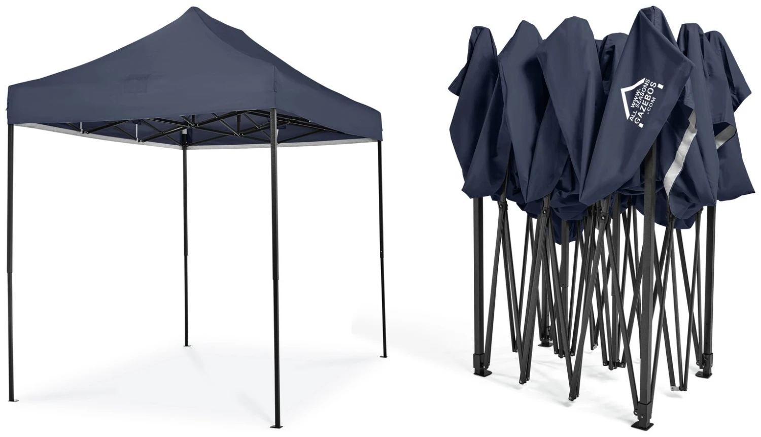 All Seasons 3m X 2m Garden Pop Up Gazebo - Navy Blue 4 All Seasons 3m X 2m Garden Pop Up Gazebo - Navy Blue - Image 2