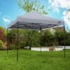 All Seasons 3m X 3m Garden Pop Up Gazebo - Metallic Grey 2 All Seasons 3m X 3m Garden Pop Up Gazebo - Metallic Grey -Bedding Promotion Store 2063052 R Z001A