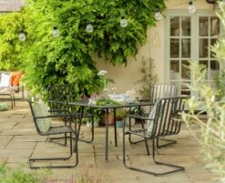 Habitat Indu 4 Seater Metal Patio Set - Black 11 Habitat Indu 4 Seater Metal Patio Set - Black -Bedding Promotion Store 2063746 R Z001C