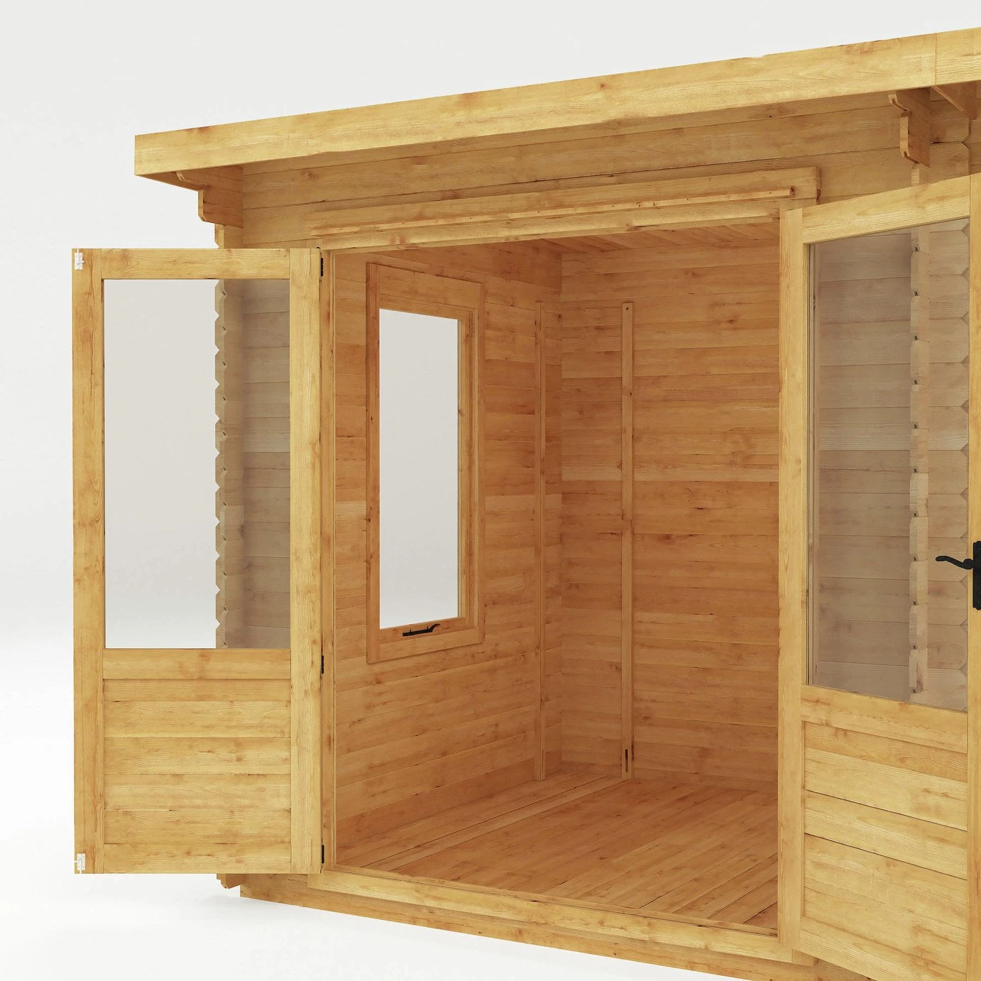 Mercia Pent Log Cabin With Side Shed - 3.5x2.4 8 Mercia Pent Log Cabin With Side Shed - 3.5x2.4 - Image 6