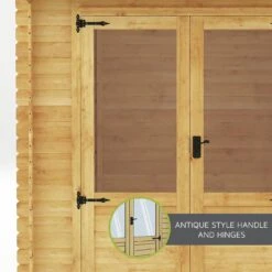 Mercia Pent Log Cabin With Side Shed - 3.5x2.4 19 Mercia Pent Log Cabin With Side Shed - 3.5x2.4 -Bedding Promotion Store 2065579 R Z009A