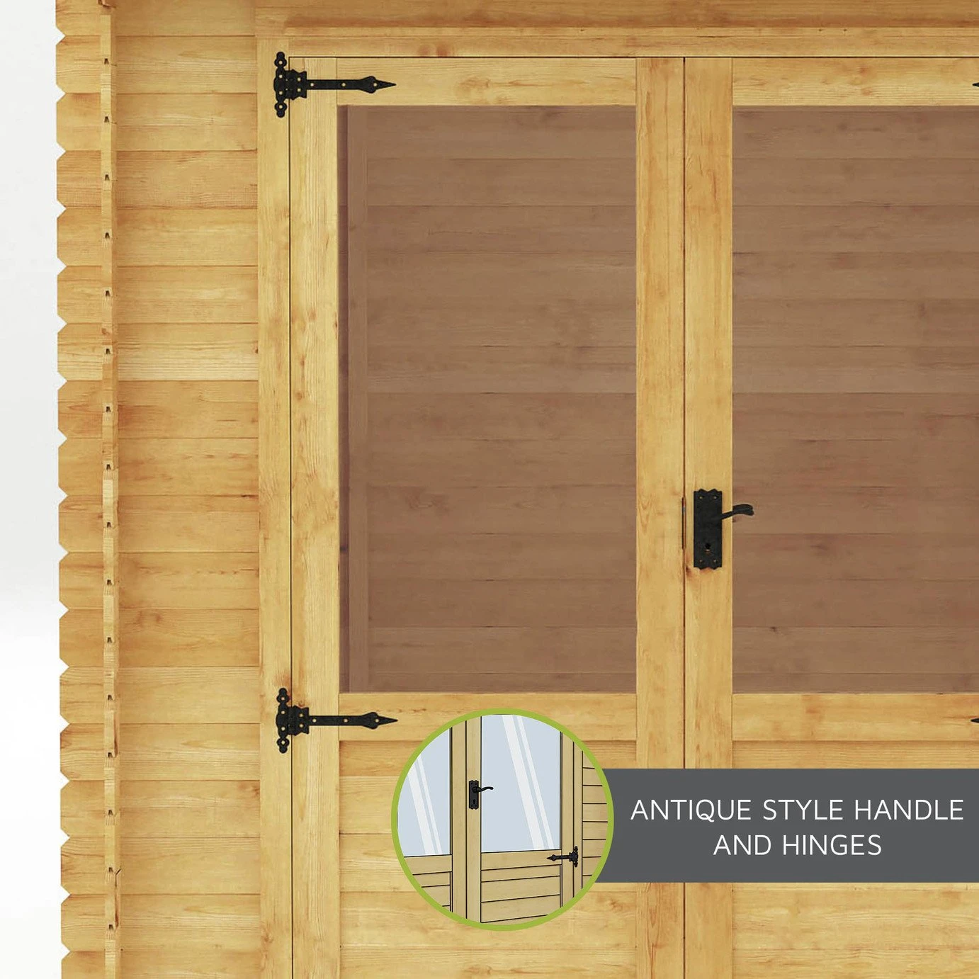 Mercia Pent Log Cabin With Side Shed - 3.5x2.4 10 Mercia Pent Log Cabin With Side Shed - 3.5x2.4 - Image 8