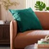 Habitat Recycled Plain Cushion - Green - 50x50cm