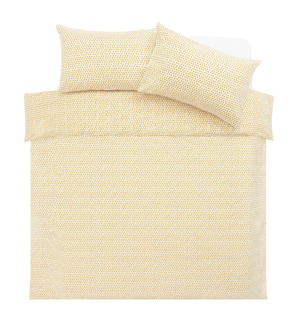 Argos Home Polka Square Yellow Bedding Set - Single 7 Argos Home Polka Square Yellow Bedding Set - Single - Image 5