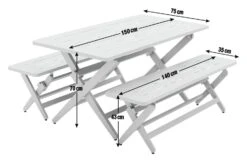 Habitat Folding 4 Seater Steel Dining Set - Green 13 Habitat Folding 4 Seater Steel Dining Set - Green -Bedding Promotion Store 2069908 R E001