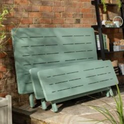 Habitat Folding 4 Seater Steel Dining Set - Green 19 Habitat Folding 4 Seater Steel Dining Set - Green -Bedding Promotion Store 2069908 R Z002C