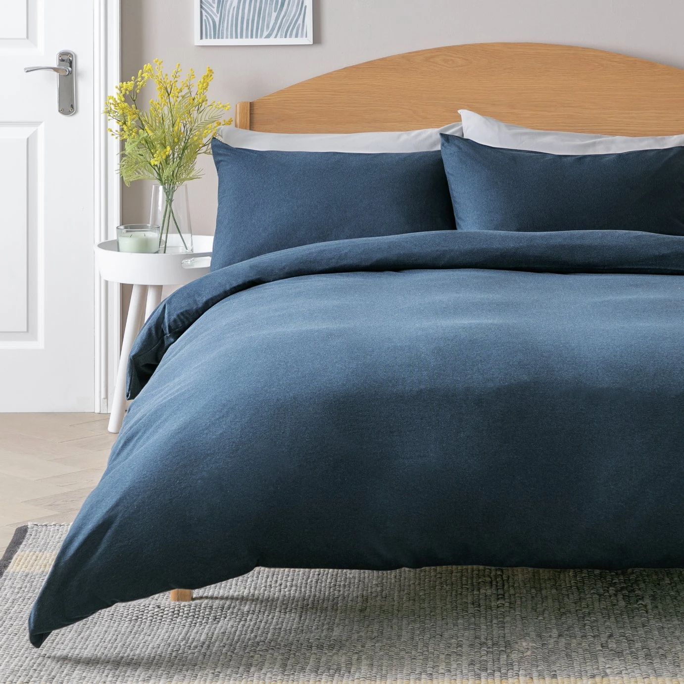 Argos Home Jersey Navy Bedding Set - Single 3 Argos Home Jersey Navy Bedding Set - Single