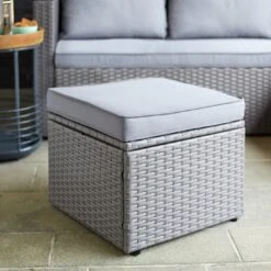 Habitat 4 Seater Rattan Effect Garden Sofa Set - Grey 22 Habitat 4 Seater Rattan Effect Garden Sofa Set - Grey -Bedding Promotion Store 2070739 R Z004C