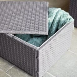 Habitat 4 Seater Rattan Effect Garden Sofa Set - Grey 24 Habitat 4 Seater Rattan Effect Garden Sofa Set - Grey -Bedding Promotion Store 2070739 R Z006C