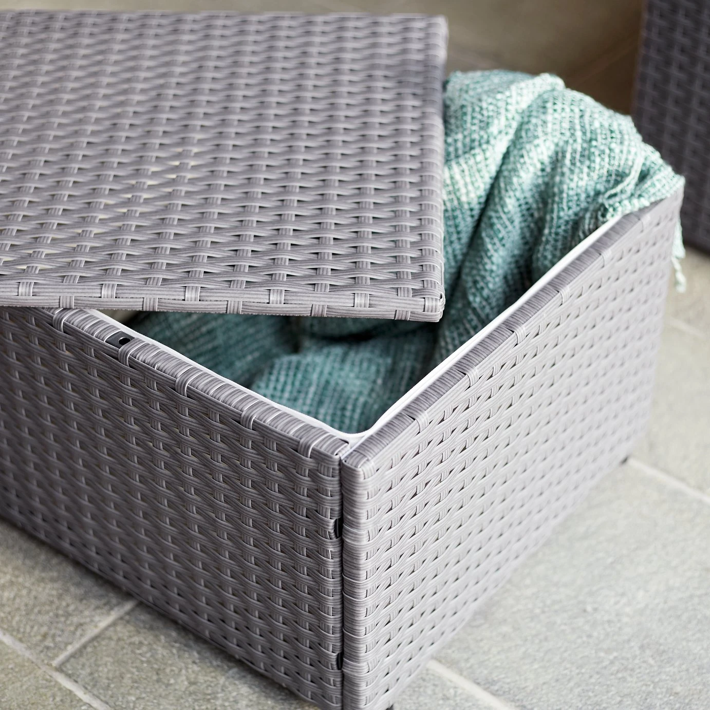 Habitat 4 Seater Rattan Effect Garden Sofa Set - Grey 12 Habitat 4 Seater Rattan Effect Garden Sofa Set - Grey - Image 10