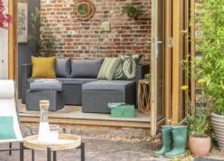 Habitat 4 Seater Rattan Effect Garden Sofa Set - Grey 27 Habitat 4 Seater Rattan Effect Garden Sofa Set - Grey -Bedding Promotion Store 2070739 R Z011C