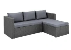 Habitat 4 Seater Rattan Effect Garden Sofa Set - Grey 20 Habitat 4 Seater Rattan Effect Garden Sofa Set - Grey -Bedding Promotion Store 2070739 R Z018A