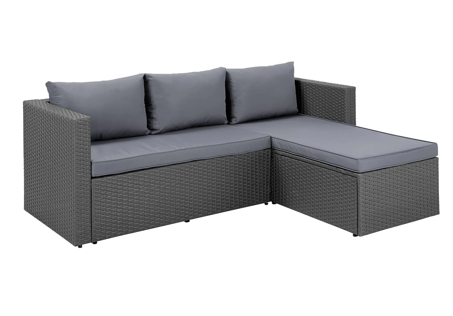 Habitat 4 Seater Rattan Effect Garden Sofa Set - Grey 8 Habitat 4 Seater Rattan Effect Garden Sofa Set - Grey - Image 6