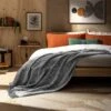 Habitat Recycled Throw - Grey - 150x200cm -Bedding Promotion Store 2076960 R Z001A