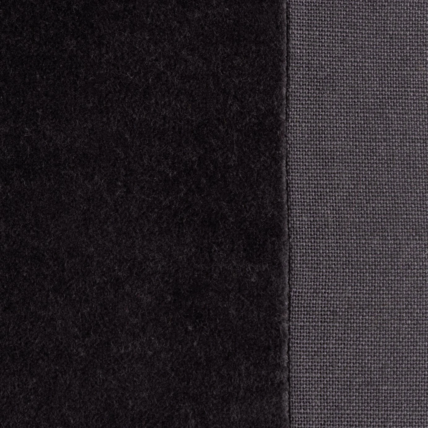 Habitat Velvet Panel Cushion - Grey & Black - 50x50cm 5 Habitat Velvet Panel Cushion - Grey & Black - 50x50cm - Image 3