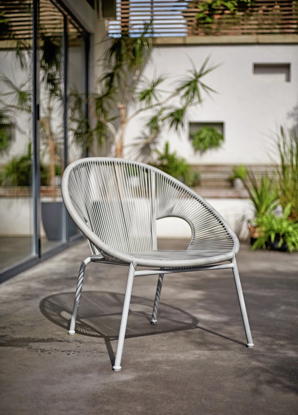 Habitat Nordic 4 Seater Rattan Garden Bistro Set - Grey 8 Habitat Nordic 4 Seater Rattan Garden Bistro Set - Grey - Image 6