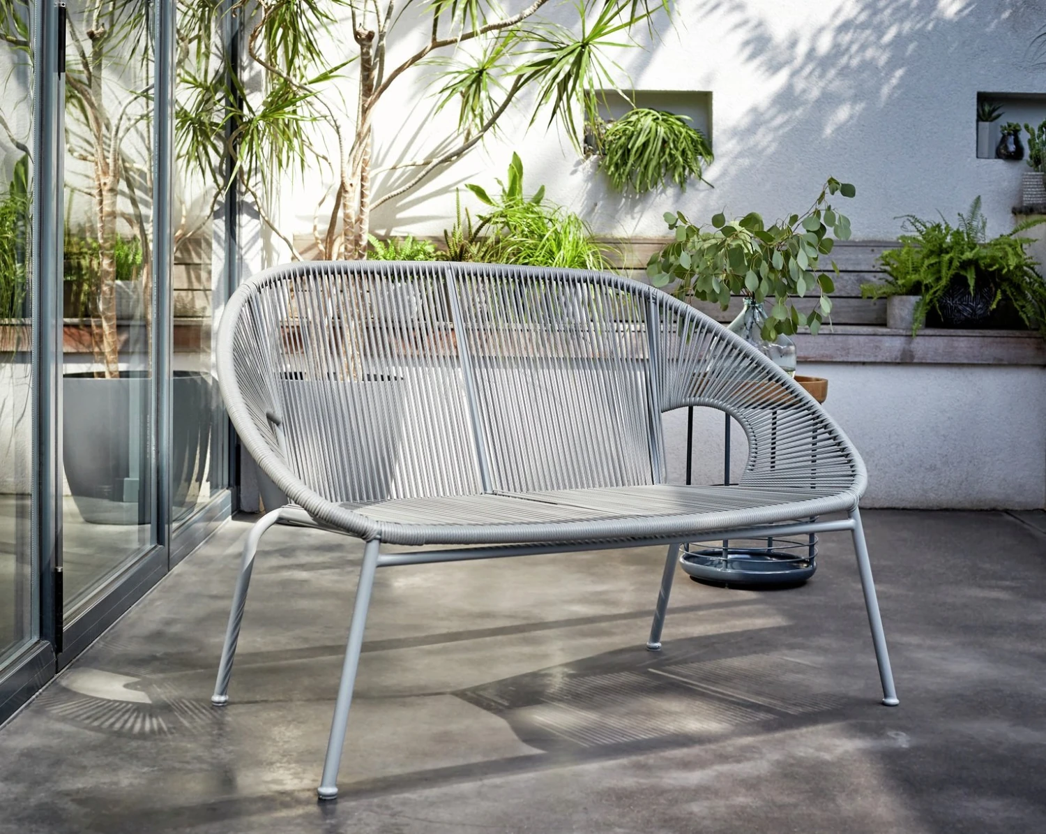 Habitat Nordic 4 Seater Rattan Garden Bistro Set - Grey 9 Habitat Nordic 4 Seater Rattan Garden Bistro Set - Grey - Image 7