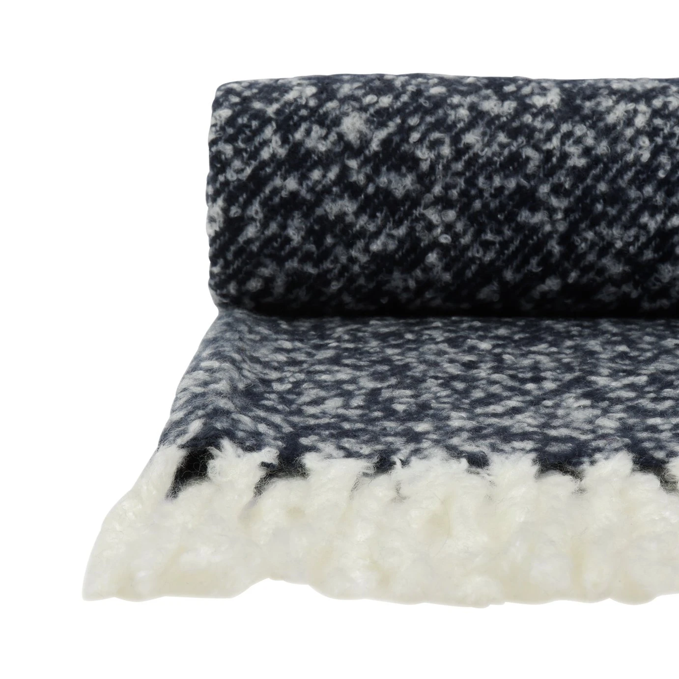 Habitat Faux Textured Mohair Throw - Navy - 125x150cm 7 Habitat Faux Textured Mohair Throw - Navy - 125x150cm - Image 5