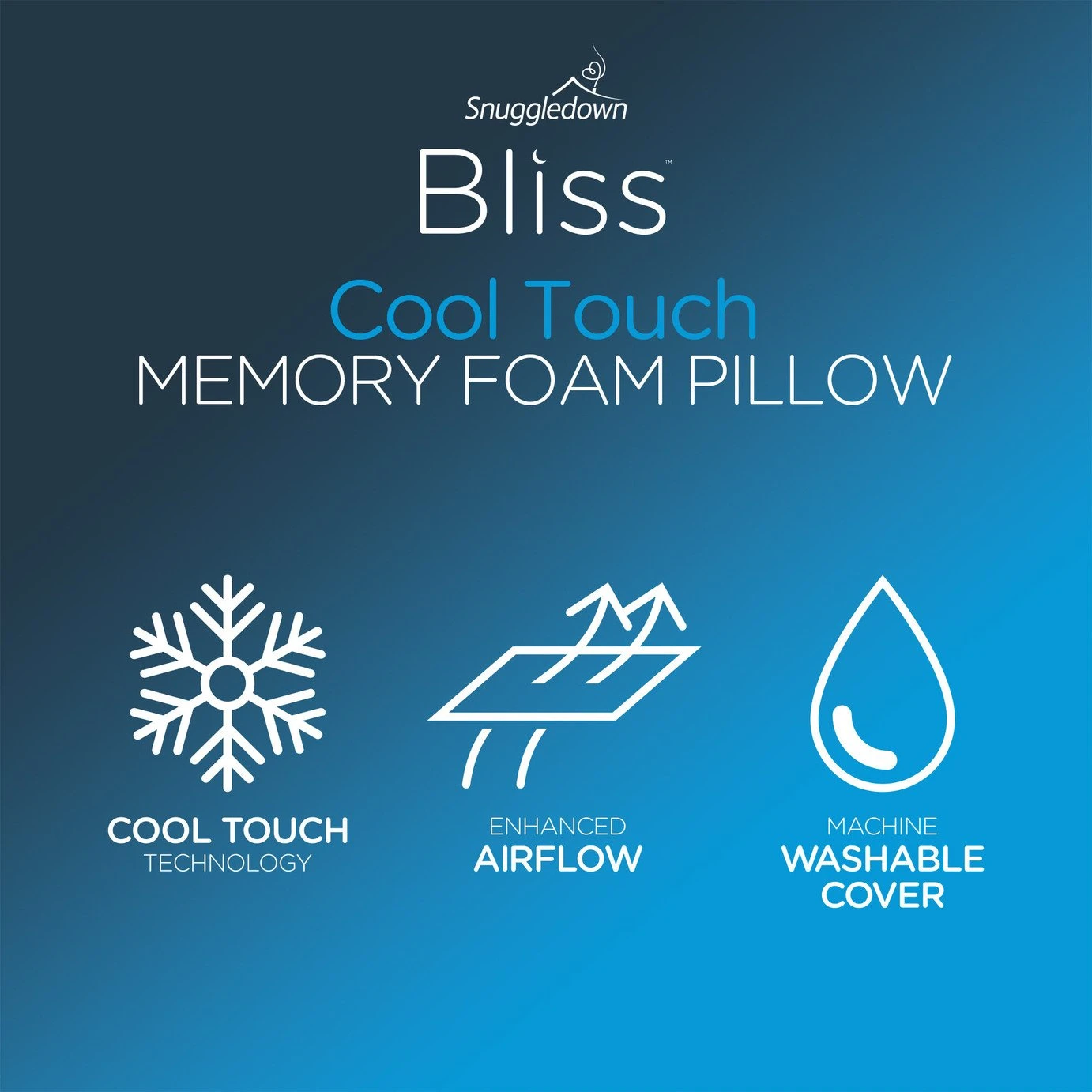 Snuggledown Bliss Cool Touch Memory Foam Firm Pillow 11 Snuggledown Bliss Cool Touch Memory Foam Firm Pillow - Image 9