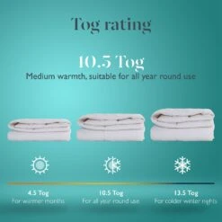 Earthkind Luxury Feather & Down 10.5 Tog Duvet - Single 17 Earthkind Luxury Feather & Down 10.5 Tog Duvet - Single -Bedding Promotion Store 2253721 R Z007A