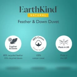 Earthkind Luxury Feather & Down 10.5 Tog Duvet - Single 21 Earthkind Luxury Feather & Down 10.5 Tog Duvet - Single -Bedding Promotion Store 2253721 R Z012A