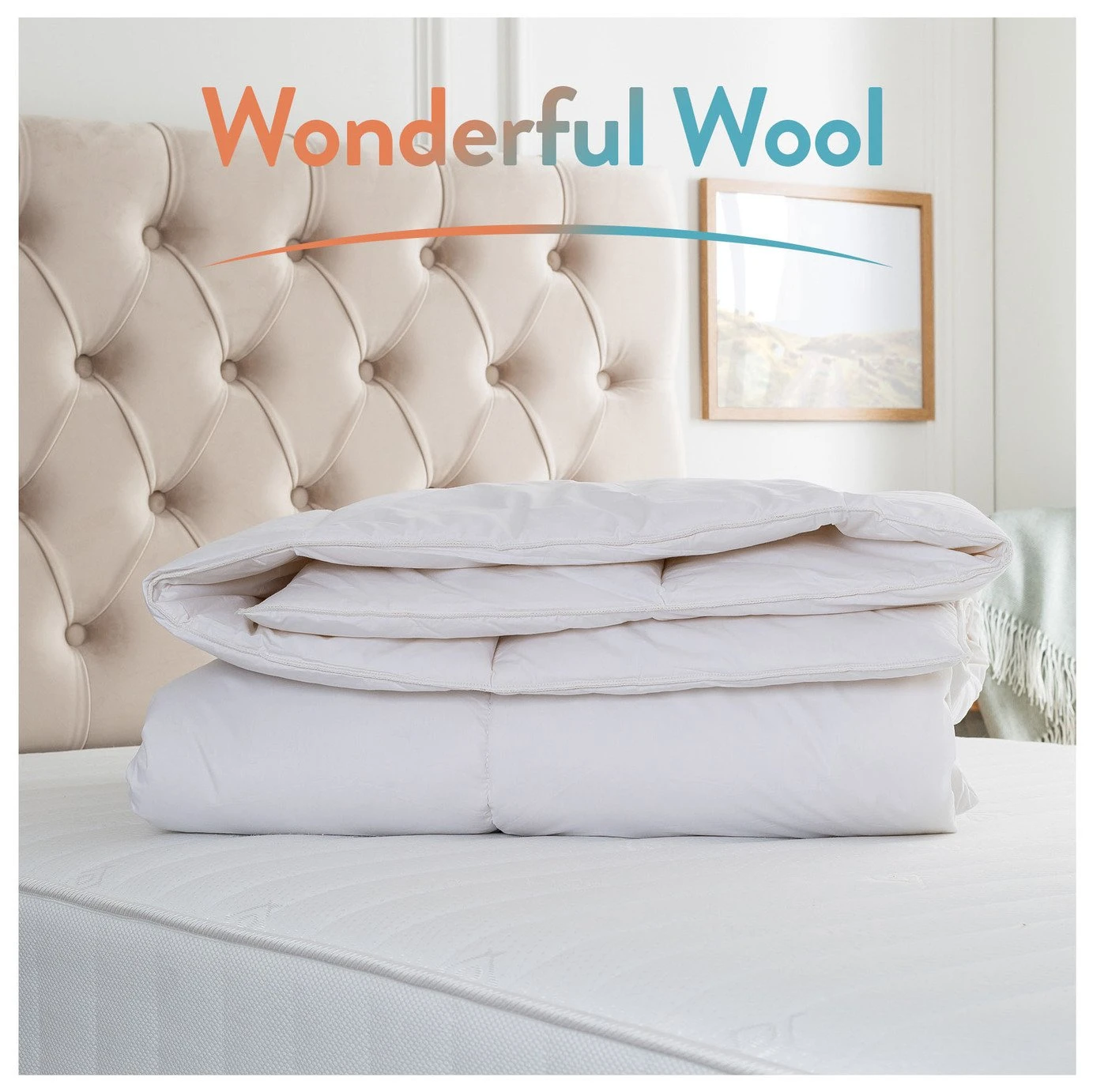 Slumberdown Wonderful Wool Medium Weight Duvet - Single 4 Slumberdown Wonderful Wool Medium Weight Duvet - Single - Image 2