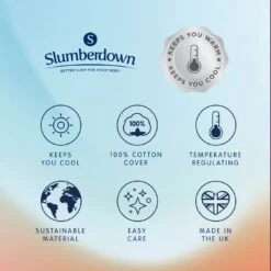 Slumberdown Wonderful Wool Medium Weight Duvet - Single 25 Slumberdown Wonderful Wool Medium Weight Duvet - Single -Bedding Promotion Store 2255097 R Z013A