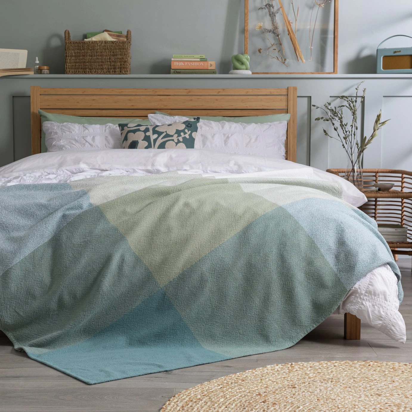 Habitat Gingham Check Handwoven Throw - 125x150cm