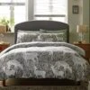 Habitat Brushed Cotton Deer Print Grey Bedding Set - Single -Bedding Promotion Store 2729107 R Z001C