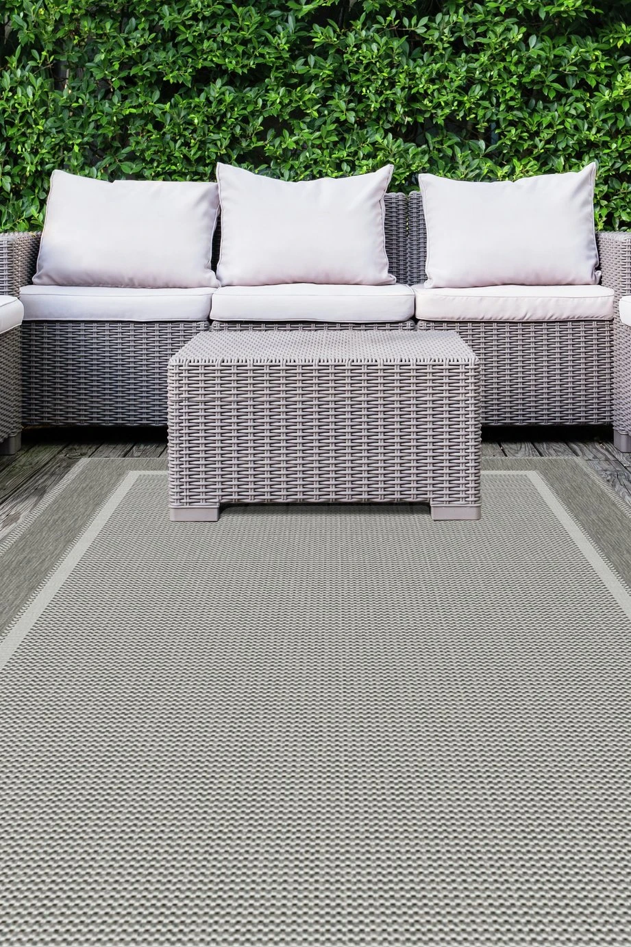Solstice Grey Indoor Outdoor Rug 5 Solstice Grey Indoor Outdoor Rug - Image 3