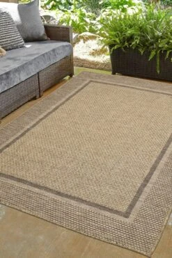 Solstice Latte Indoor Outdoor Rug