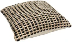 Habitat Jute Mono Check Cushion - Natural - 43X43cm -Bedding Promotion Store 2842596 R Z003A