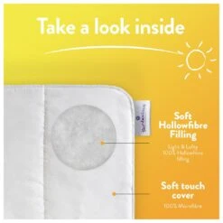 Slumberdown Summer Non Allergic 4.5 Tog Duvet - Single -Bedding Promotion Store 2842905 R Z004A