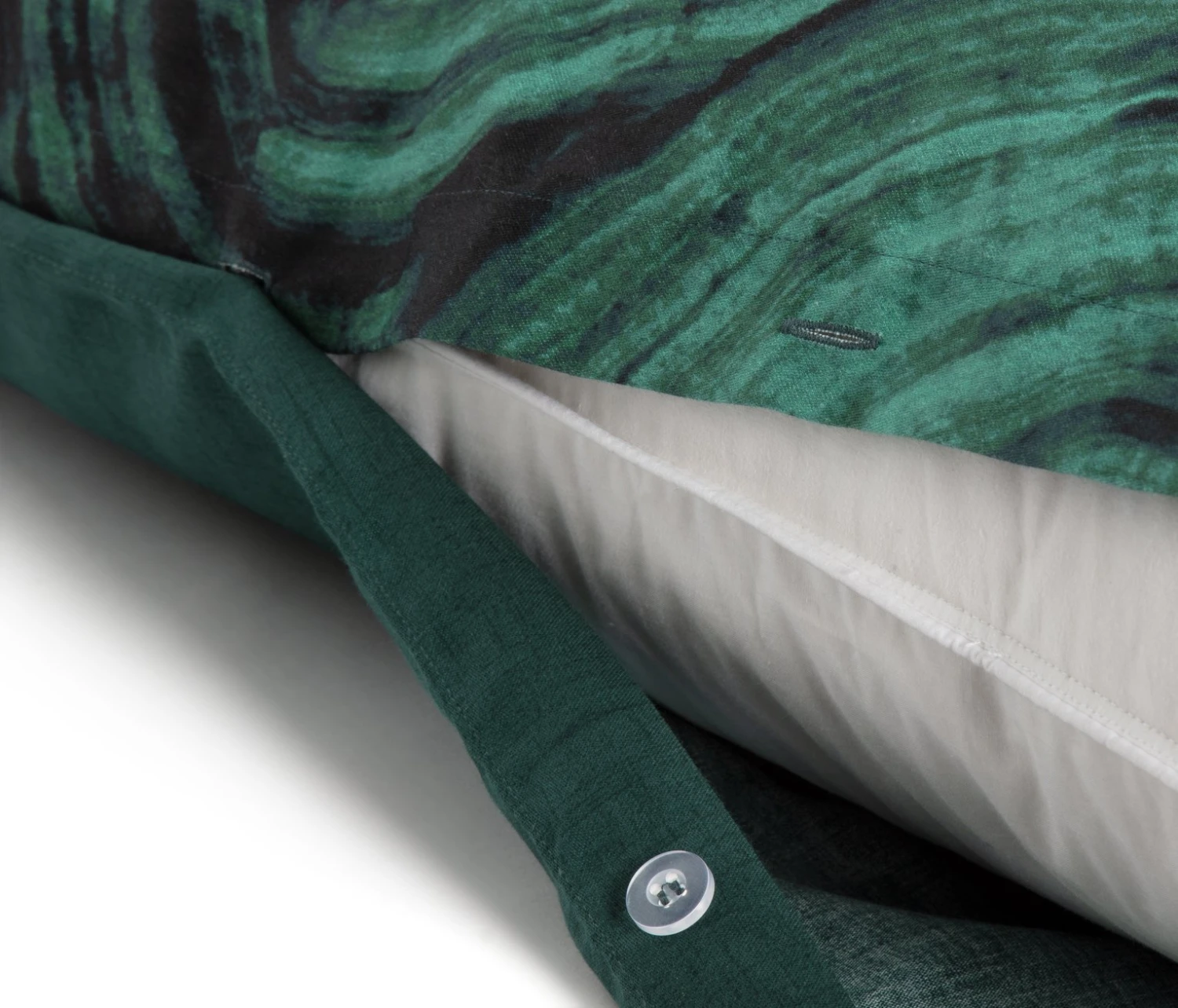Habitat Cotton Malachite Print Green Bedding Set - Double 7 Habitat Cotton Malachite Print Green Bedding Set - Double - Image 5