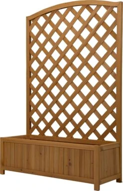 Lattice Wooden Garden Planter - Large