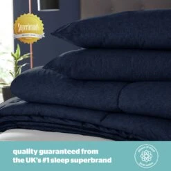 Silentnight Coverless 10.5Tog Navy Duvet &Pillowcase- Single -Bedding Promotion Store 3032257 R Z006A