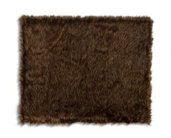 Habitat Faux Fur Throw - Brown - 125x150cm 13 Habitat Faux Fur Throw - Brown - 125x150cm -Bedding Promotion Store 3035591 R Z004A