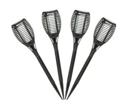 Garden By Sainsbury's Solar Dancing Flame Torch - 4 Pack -Bedding Promotion Store 3066113 R Z003A