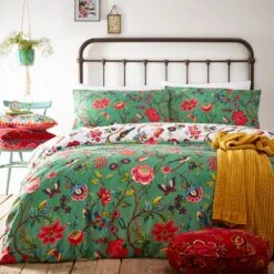 Furn Pomelo Tropical Floral Green Bedding Set - Single 7 Furn Pomelo Tropical Floral Green Bedding Set - Single -Bedding Promotion Store 3066436 R Z004A