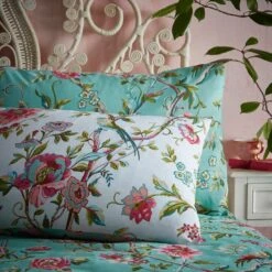 Furn Vintage Chinoiserie Floral Green Bedding Set - Single -Bedding Promotion Store 3066498 R Z003A