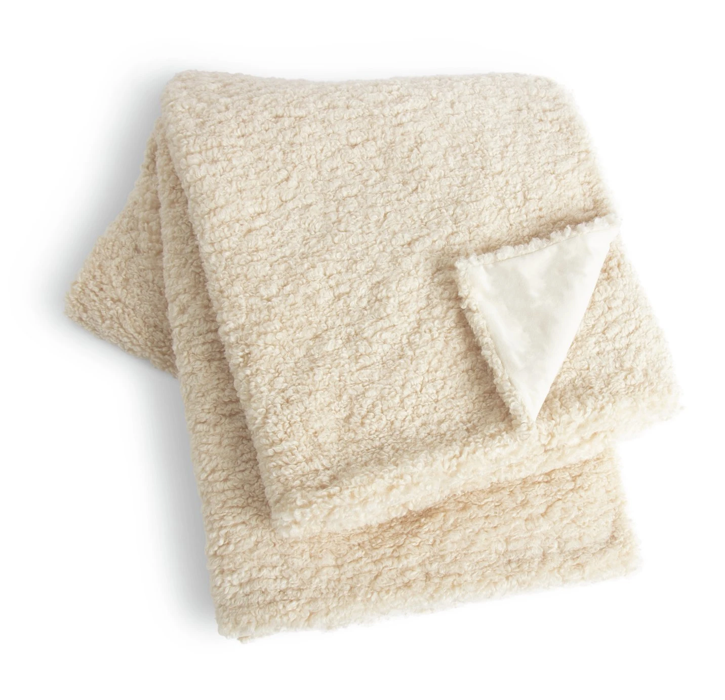 Habitat Shearling Throw - Oatmeal - 150x200cm 6 Habitat Shearling Throw - Oatmeal - 150x200cm - Image 4